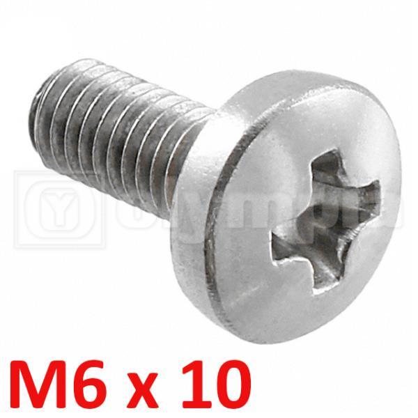VITE TESTA CROCE 6X10(CONF.100 PZ.)